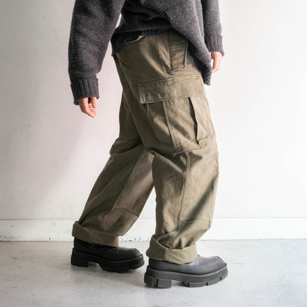 around 1970s German military german moleskin cargo pants 'with flap pockets'