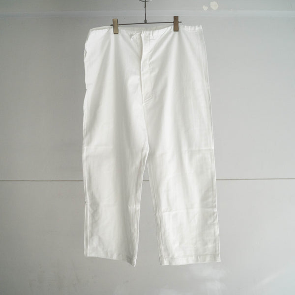 1980s Italian military white easy work pants "dead stock"