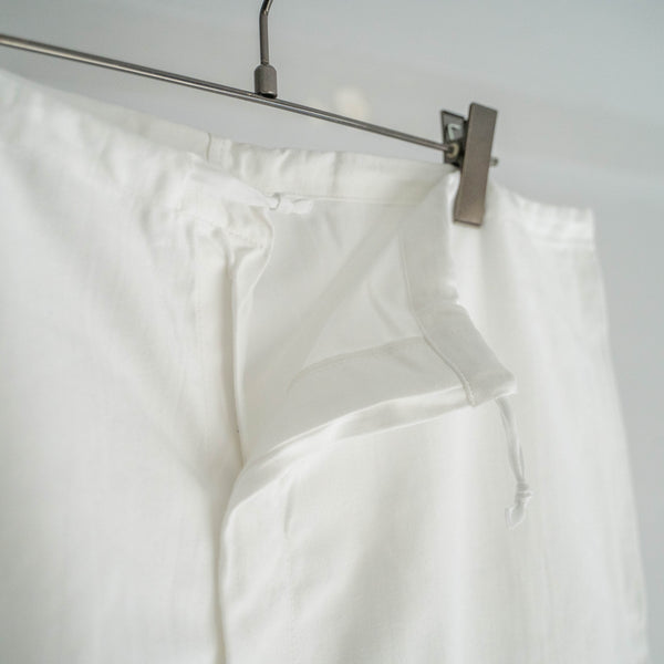 1980s Italian military white easy work pants "dead stock"