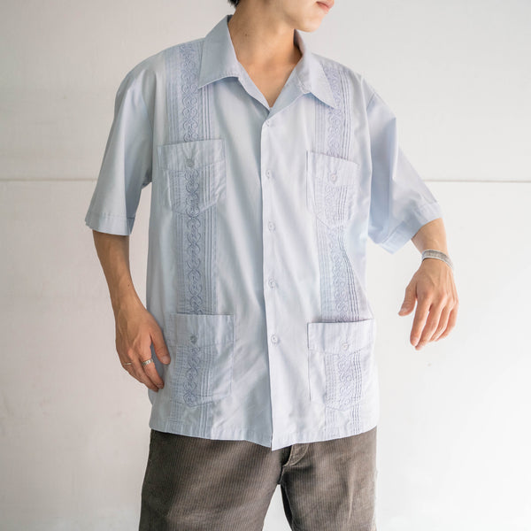 2000s light blue cuba s/s shirt