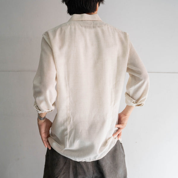 1980-90s ivory tyrolean l/l shirt