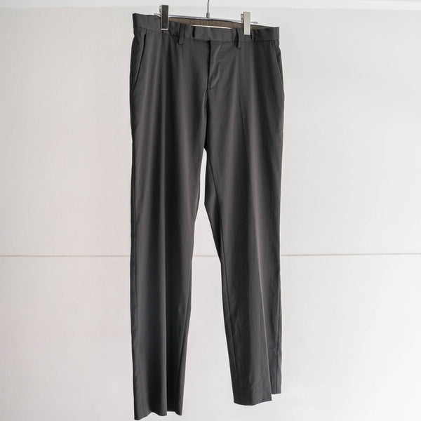 around 2000s 'BENETTON' black color no tuck slacks -light weight-