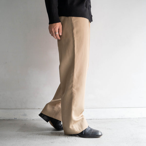 1980s US military light beige poly 100 dress pants
