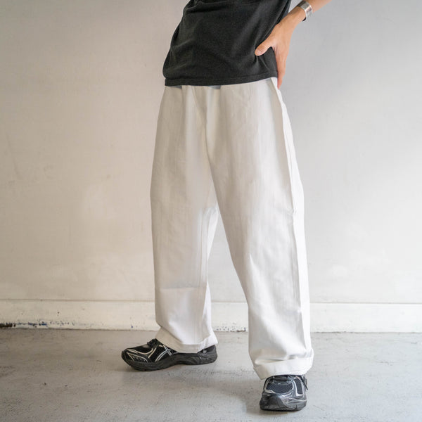 1980s Italian military white easy work pants "dead stock"