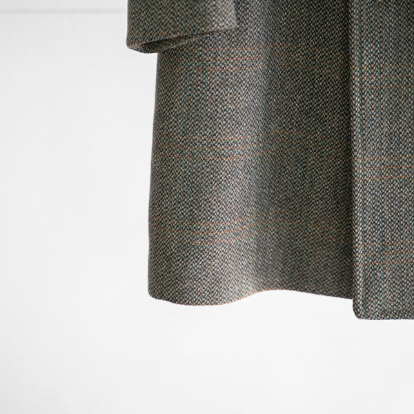 around 1970s Europe tweed coat 'discreet checked pattern'