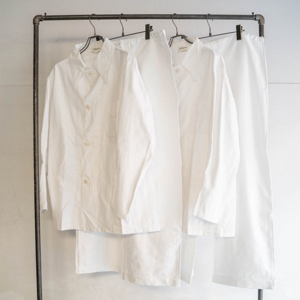 1980s Italian military white easy work pants "dead stock"