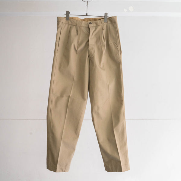 1960-70s Italian military two tuck chino pants 'dead stock'