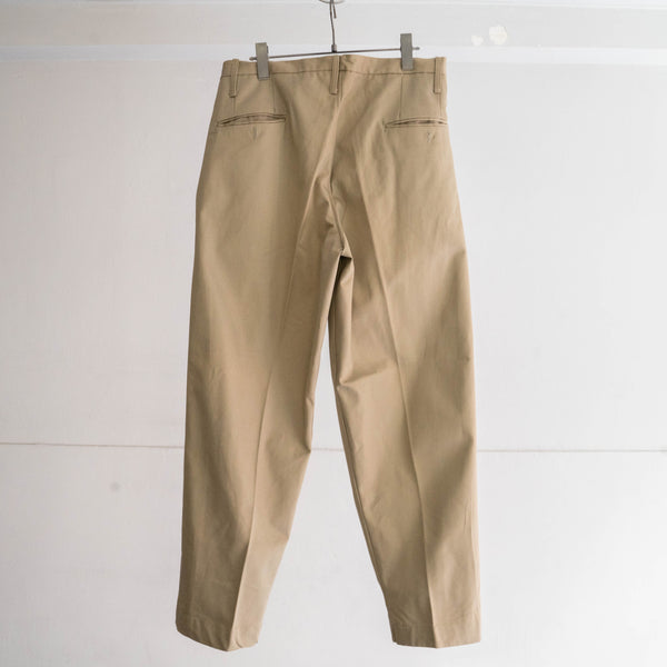 1960-70s Italian military two tuck chino pants 'dead stock'