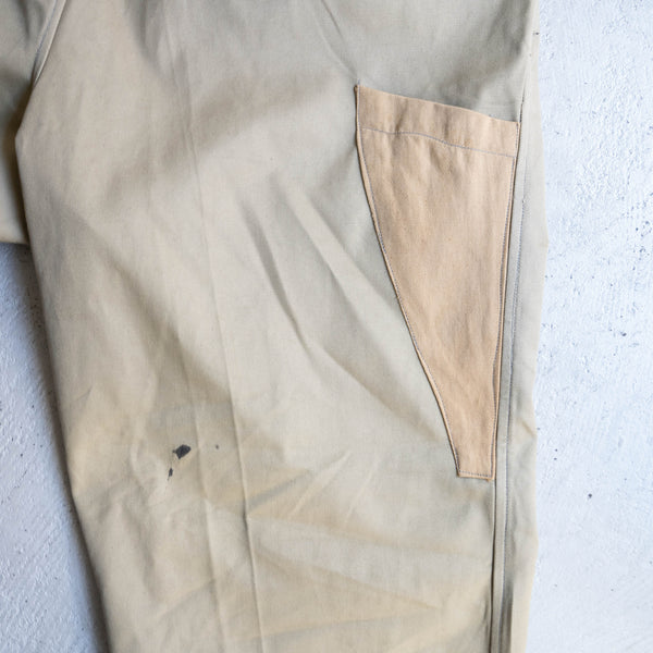 1960-70s Italian military two tuck chino pants 'dead stock'