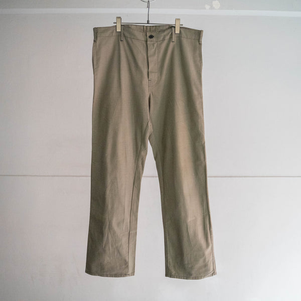 1970-80s Germany faded-like color HBT work pants 'dead stock'