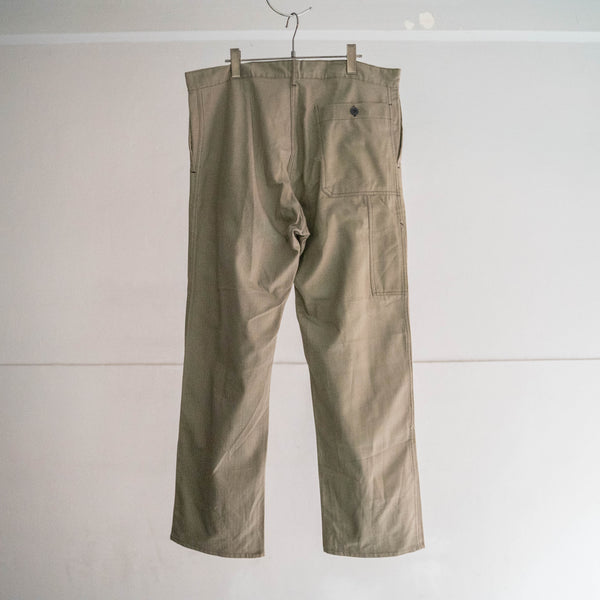 1970-80s Germany faded-like color HBT work pants 'dead stock'