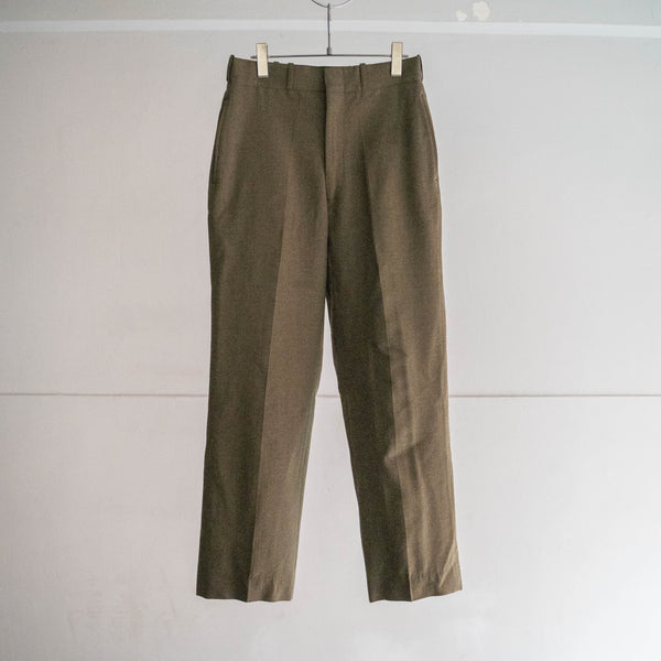 1960s US military brown khaki wool dress pants 'dead stock'