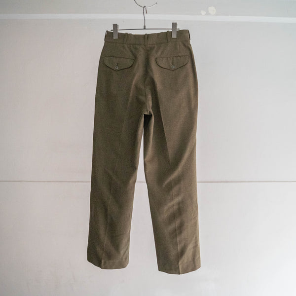 1960s US military brown khaki wool dress pants 'dead stock'