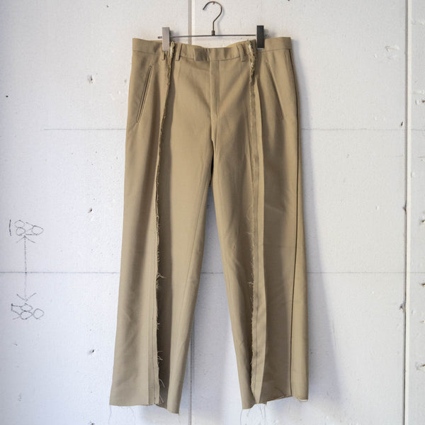 French military side line docking wide pants