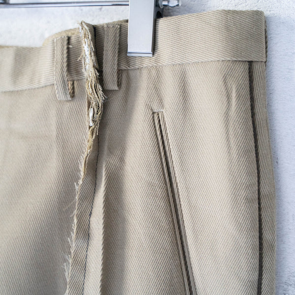 French military side line docking wide pants