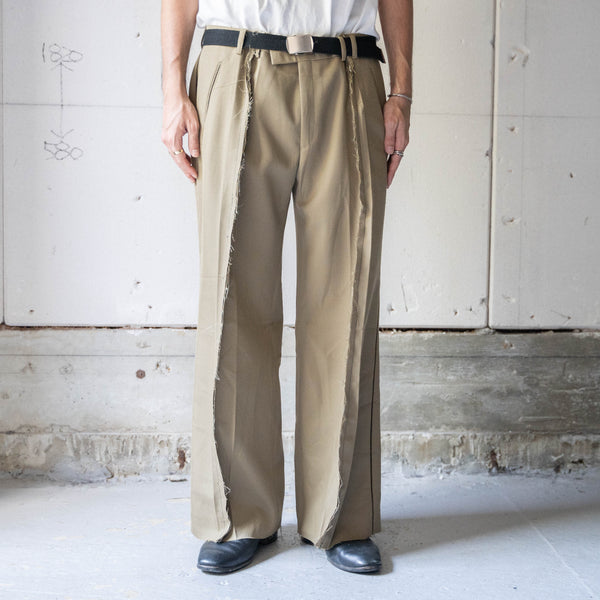 French military side line docking wide pants