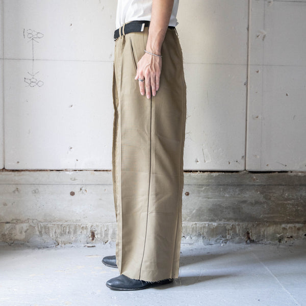 French military side line docking wide pants