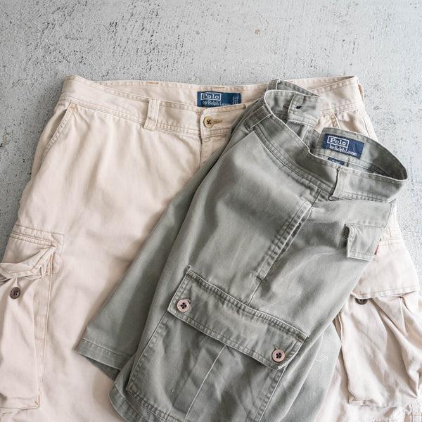 1990s Ralph Lauren olive cargo shorts