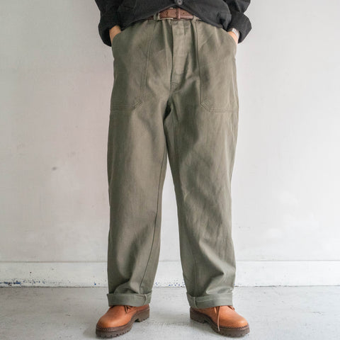 around 1980s Germany dark green baker pants