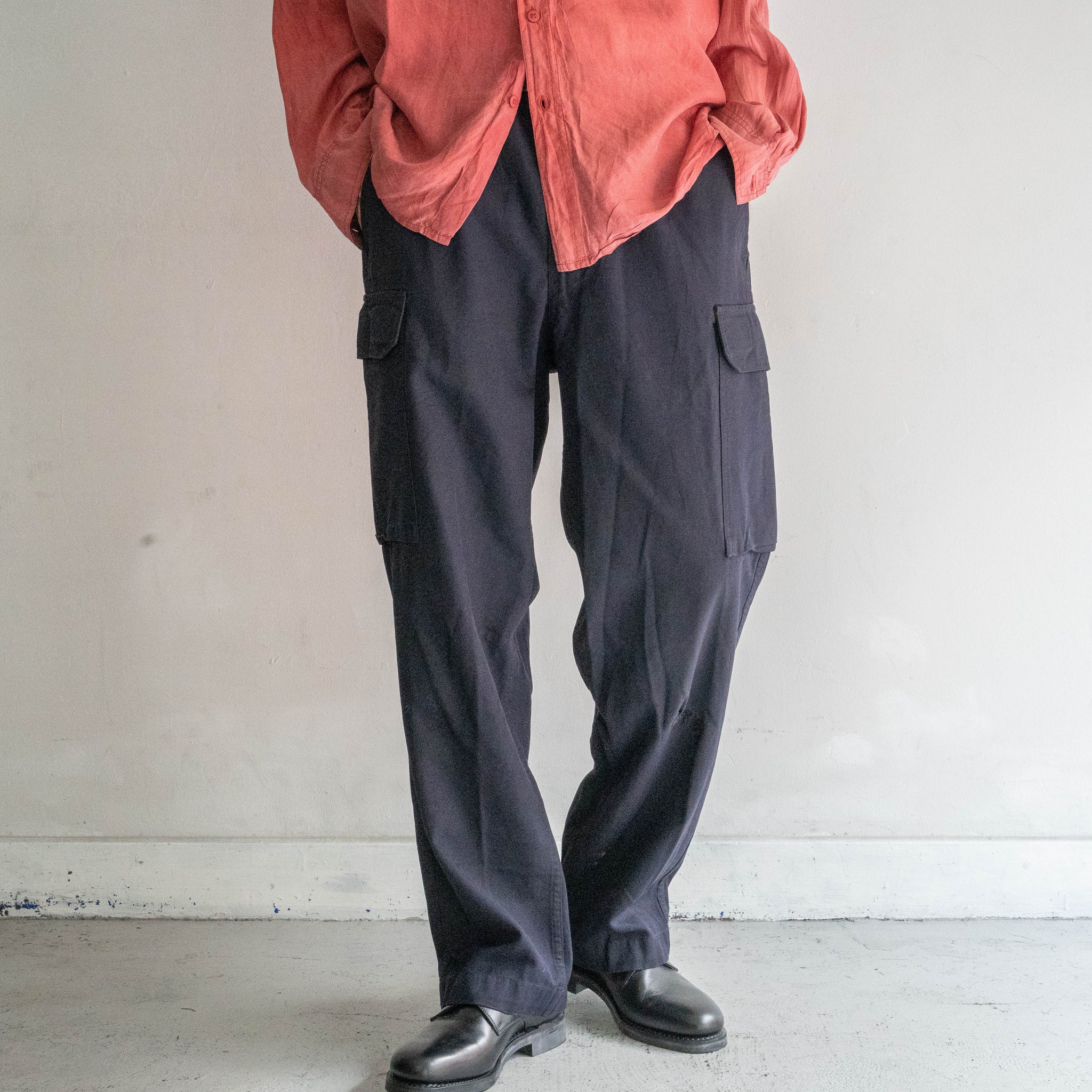 2000s German military navy cargo pants