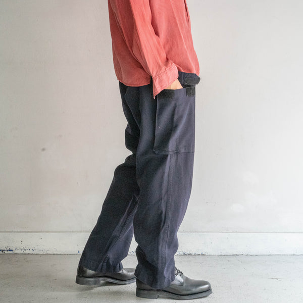 2000s German military navy cargo pants