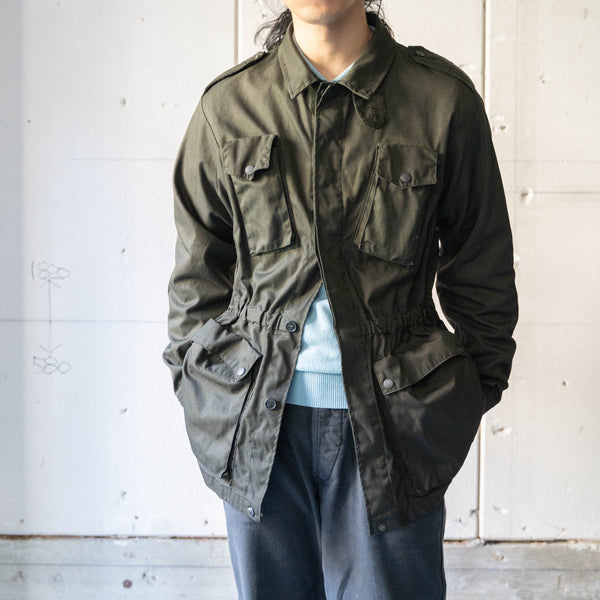 1960-70s Italian military combat jacket 'dead stock'- black dyed-