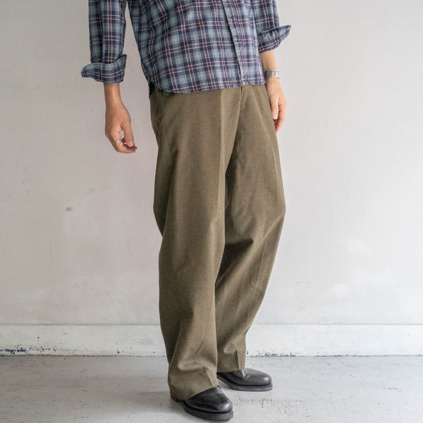 1960s US military brown khaki wool dress pants 'dead stock'