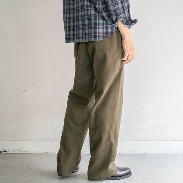 1960s US military brown khaki wool dress pants 'dead stock'