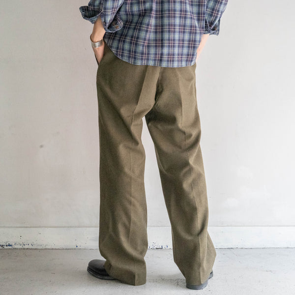 1960s US military brown khaki wool dress pants 'dead stock'