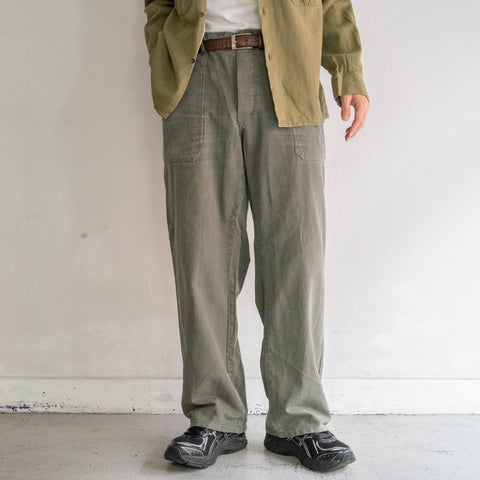 around 1980s Germany dark green baker pants -faded-