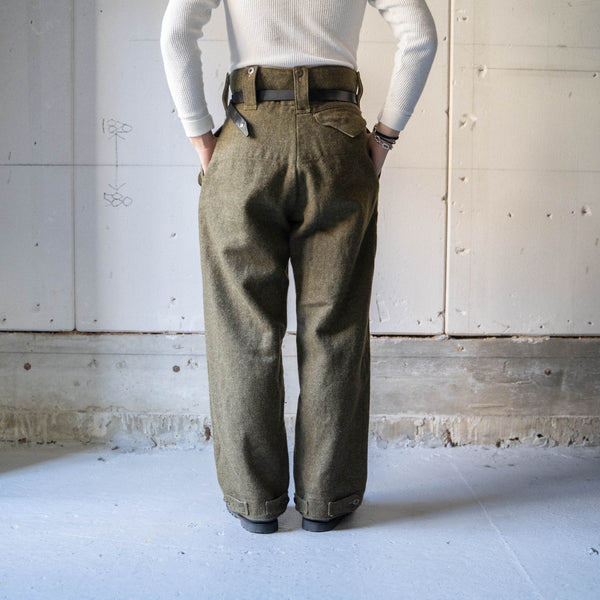 1950s Canadian military wool battle dress pants