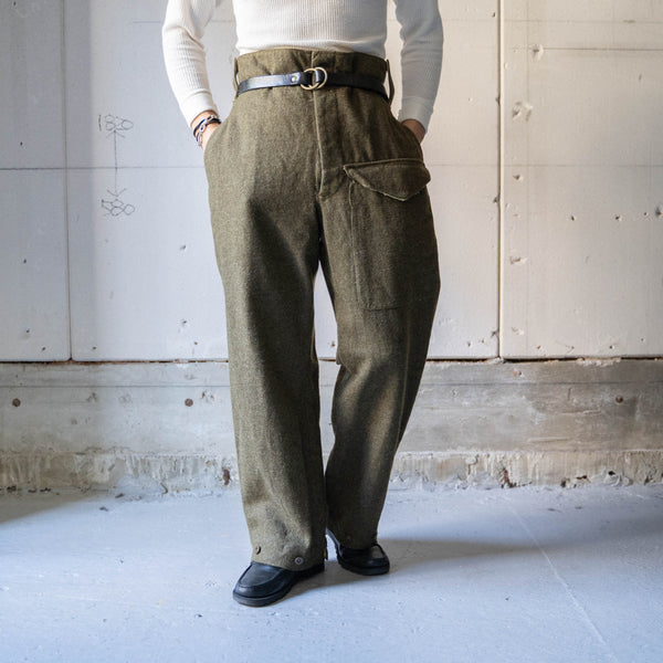 1950s Canadian military wool battle dress pants