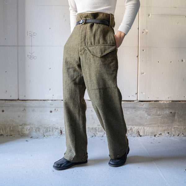 1950s Canadian military wool battle dress pants