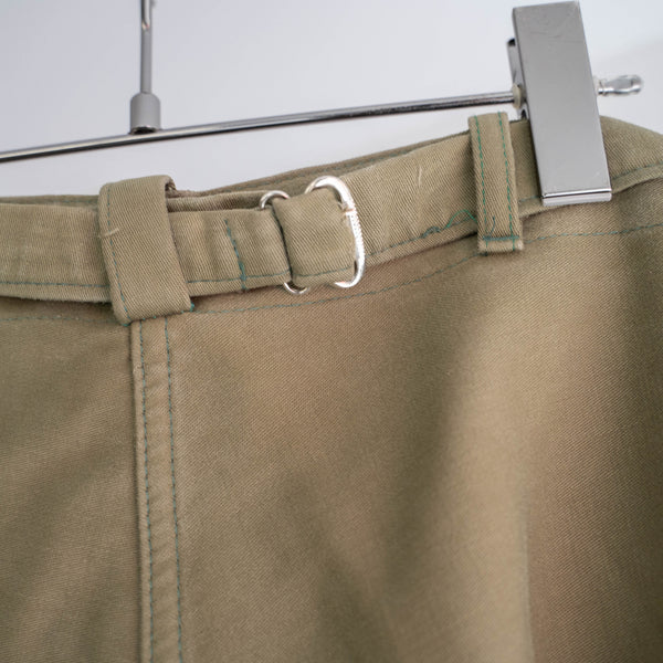 1960-70s Germany olive elephant skin work pants -rare color-