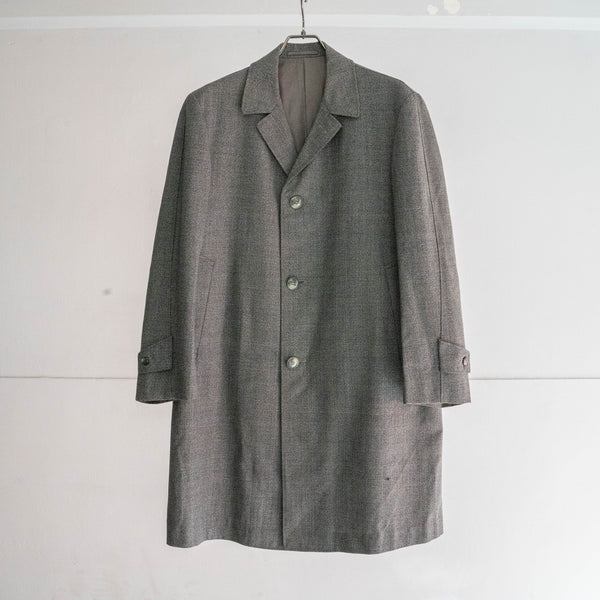 1980s Japan vintage gray based all-over pattern coat
