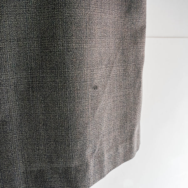 1980s Japan vintage gray based all-over pattern coat