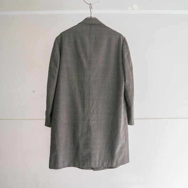 1980s Japan vintage gray based all-over pattern coat
