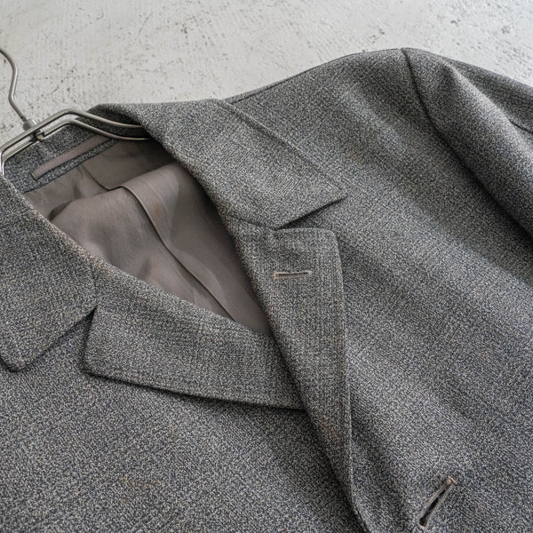 1980s Japan vintage gray based all-over pattern coat