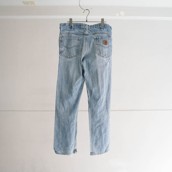 1990-00s Carhartt blue denim pants -good crush-