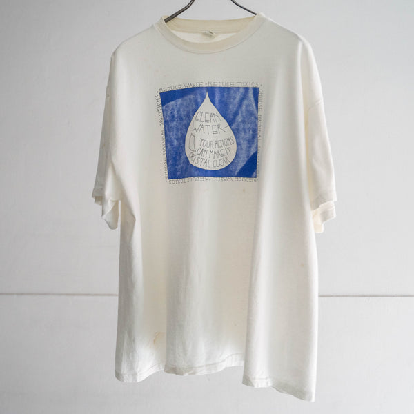 1990s environmental protection graphic Tee -single stitch-