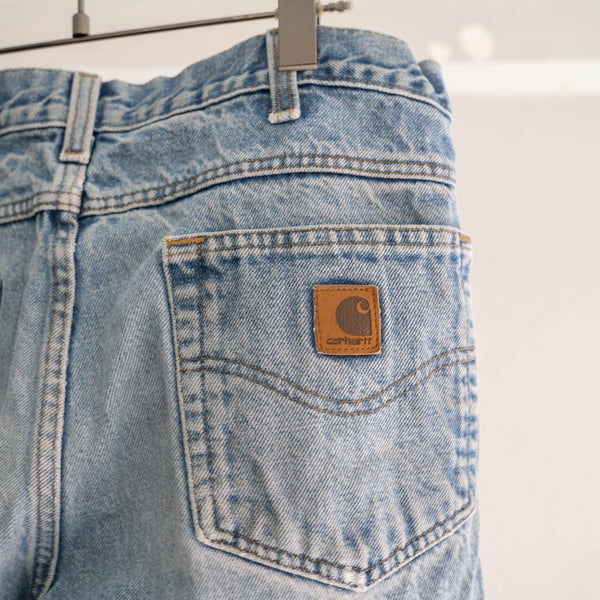 1990-00s Carhartt blue denim pants -good crush-