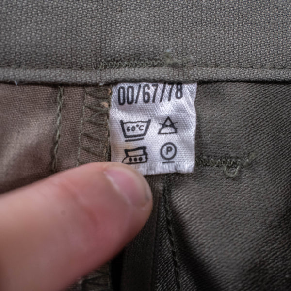 around 1990s German military khaki color moleskin cargo pants 'mint condition'