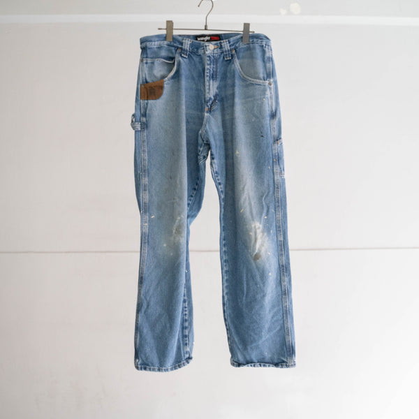 2000s Wrangler blue denim pants -good paint-