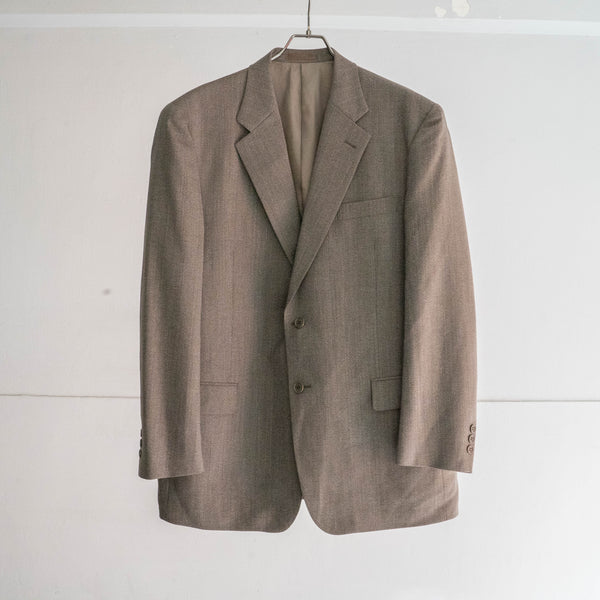2000s Japan vintage brown based tailored jacket