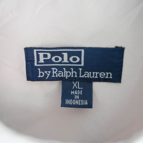 2000s Ralph Lauren light gray nylon short sleeve shirt 'boot'