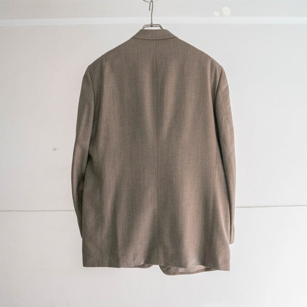 2000s Japan vintage brown based tailored jacket
