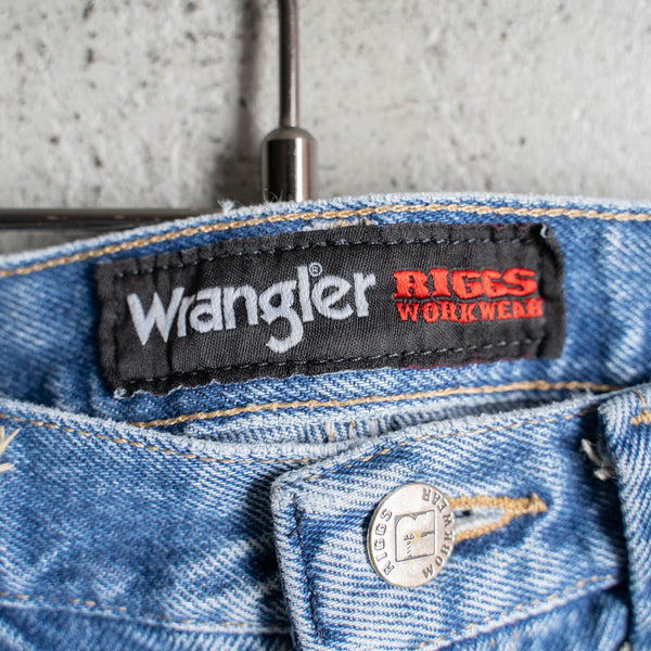 2000s Wrangler blue denim pants -good paint-