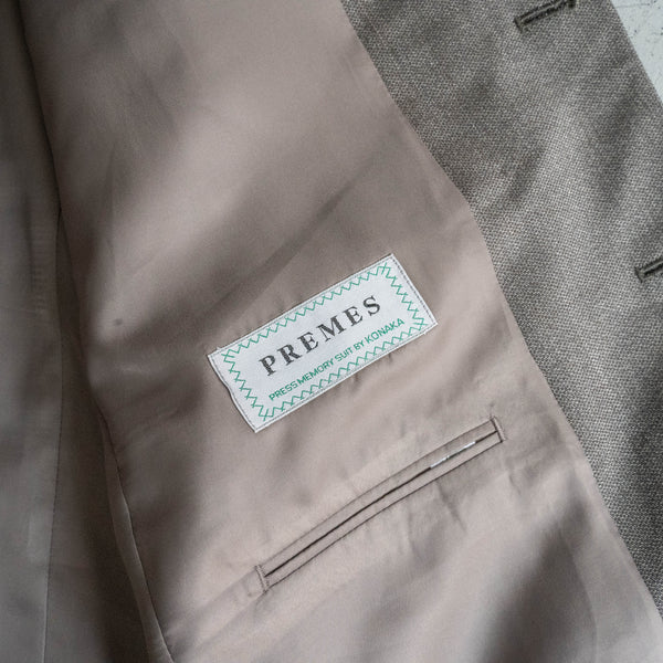 2000s Japan vintage brown based tailored jacket