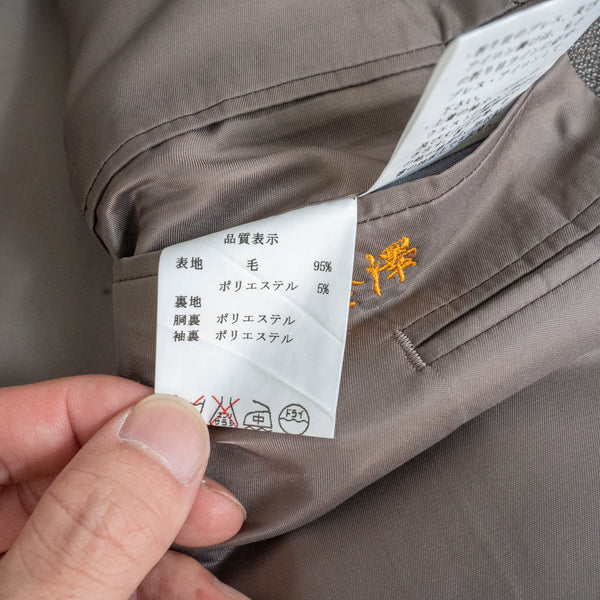 2000s Japan vintage brown based tailored jacket