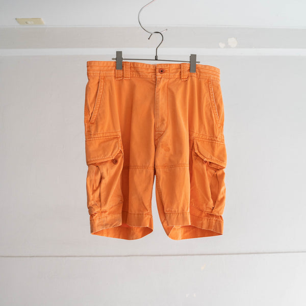 1990s Ralph Lauren orange cargo shorts
